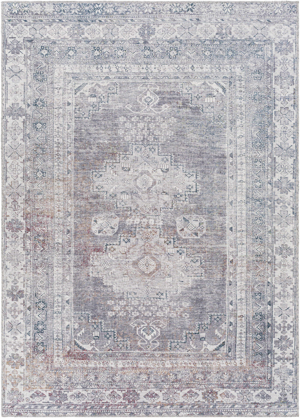 Baltinglass Gray Washable Rug - Clearance