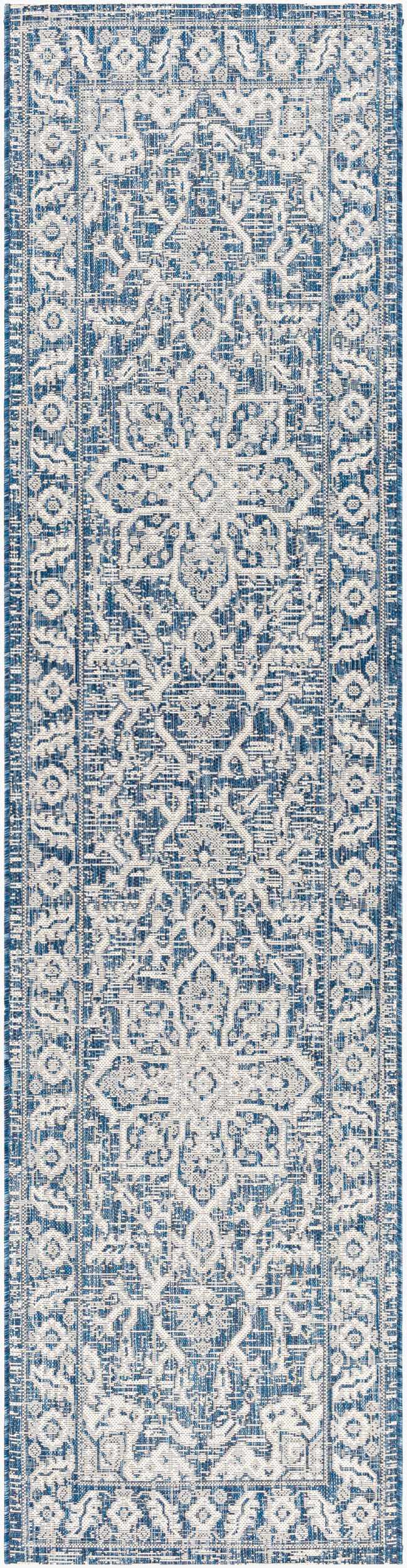 Etoile Navy Blue Performance Outdoor Rug