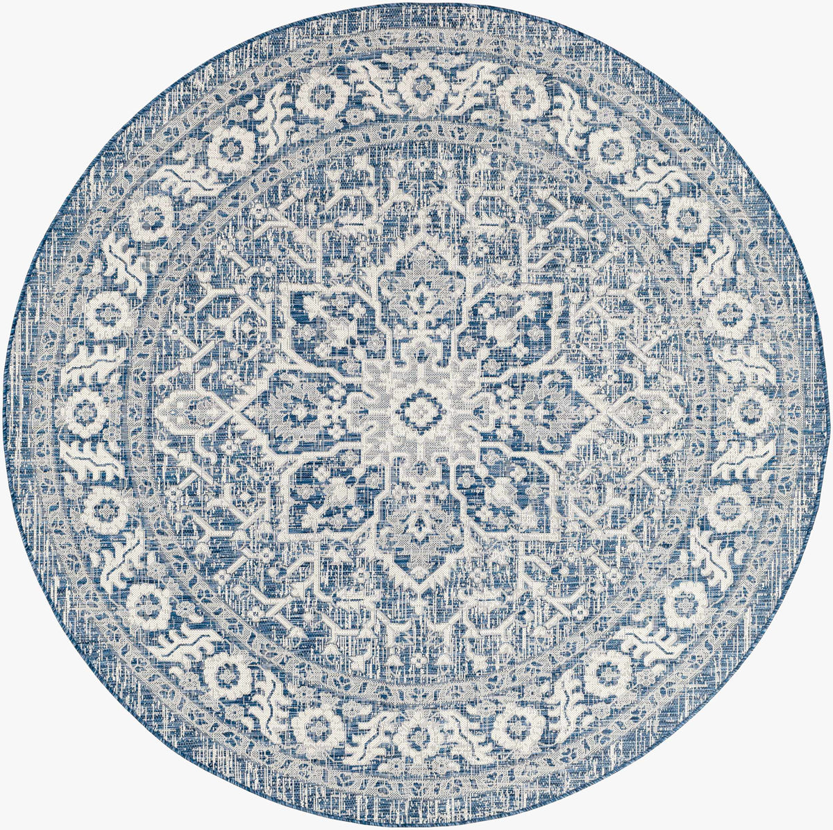 Etoile Navy Blue Performance Outdoor Rug