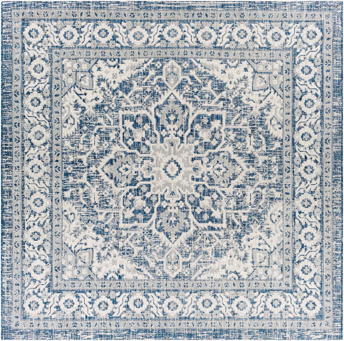 Etoile Navy Blue Performance Outdoor Rug