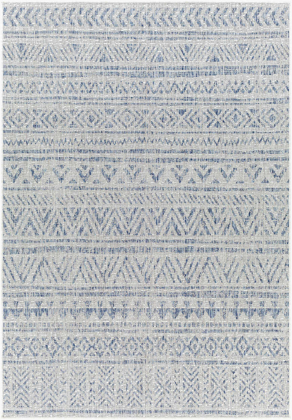 Novato Gray All Over Pattern Performance Outdoor Rug - Clearance