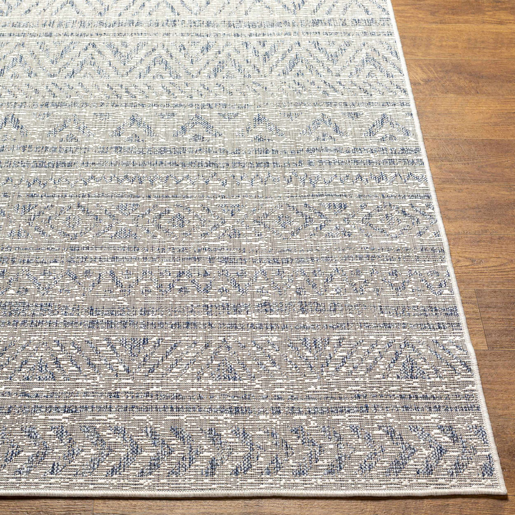 Novato Gray All Over Pattern Performance Outdoor Rug - Clearance