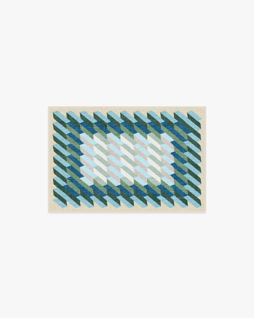 Echo Soft Teal Flatwoven Rug
