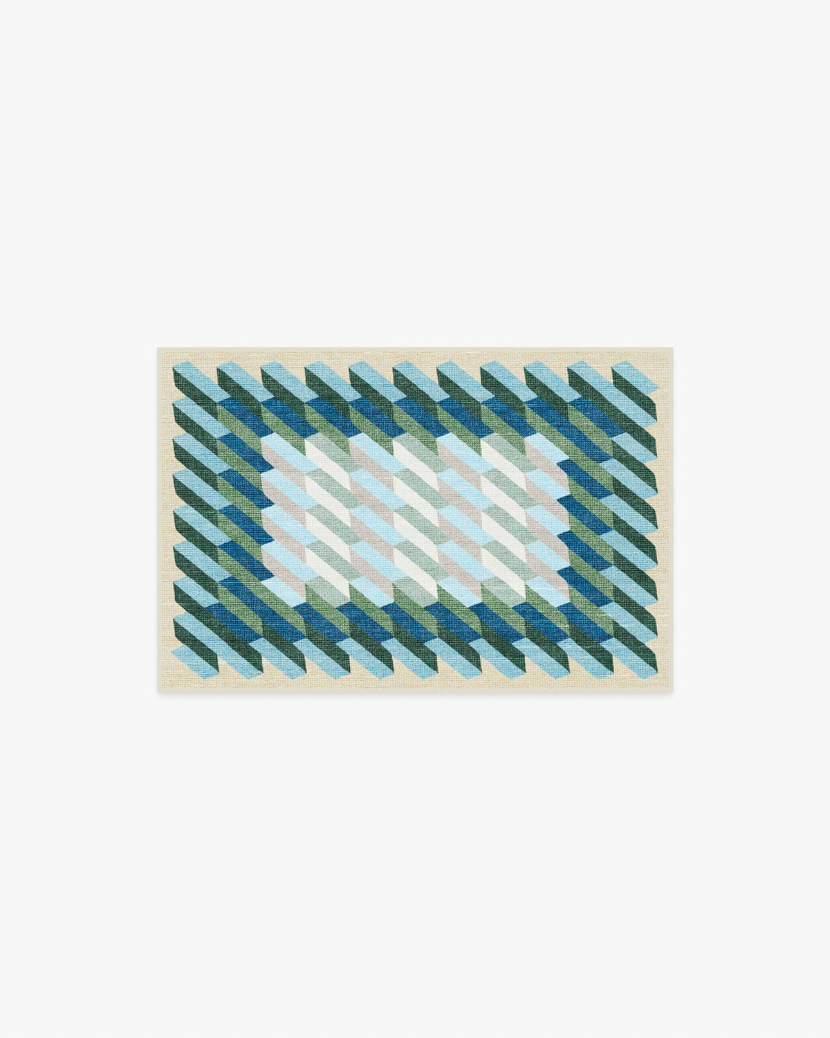 Echo Soft Teal Flatwoven Rug