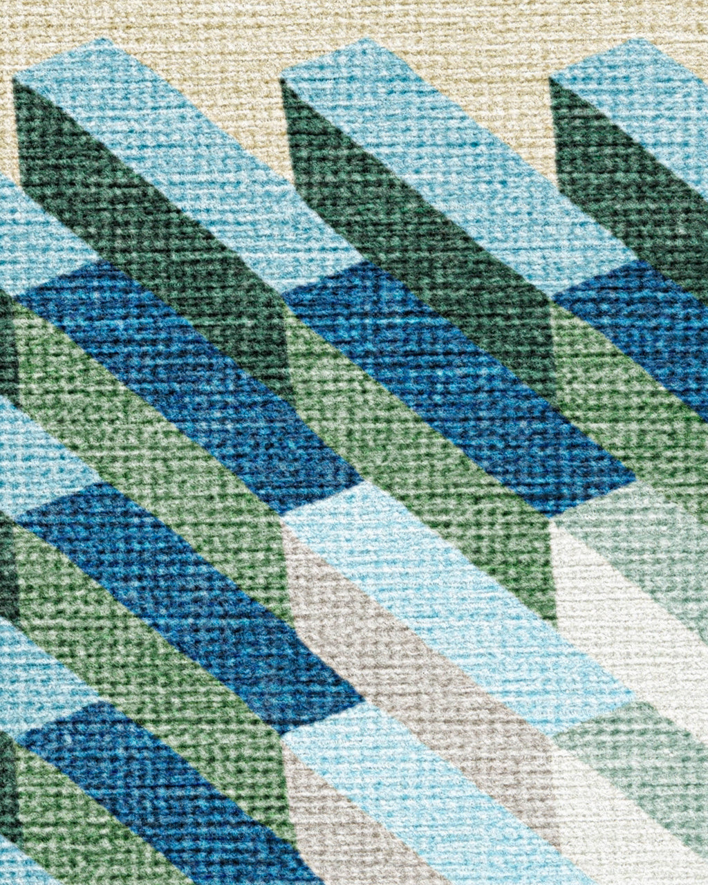 Echo Soft Teal Flatwoven Rug