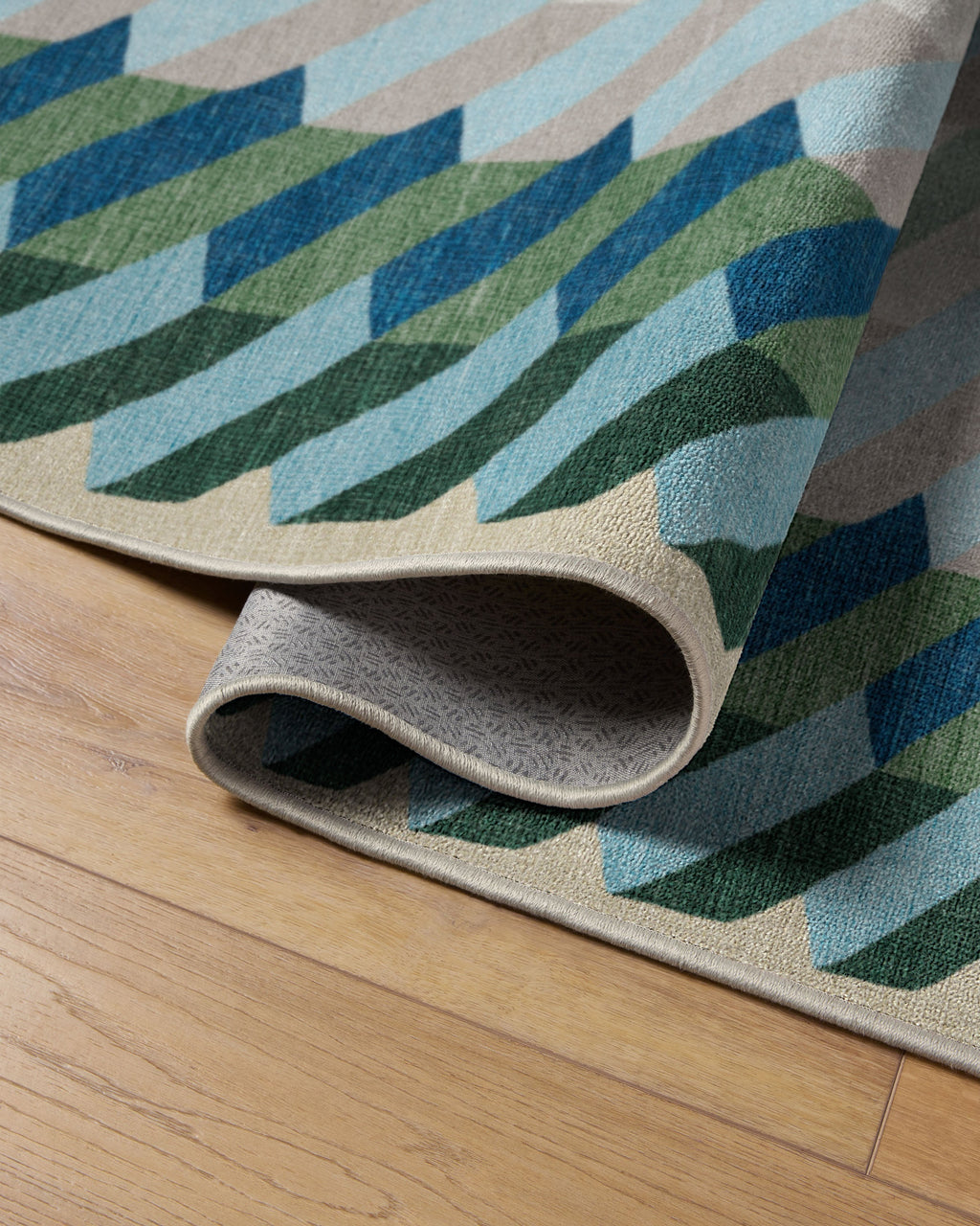 Echo Soft Teal Flatwoven Rug