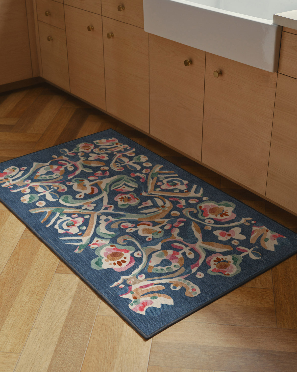 Effie Blue Flatwoven Rug