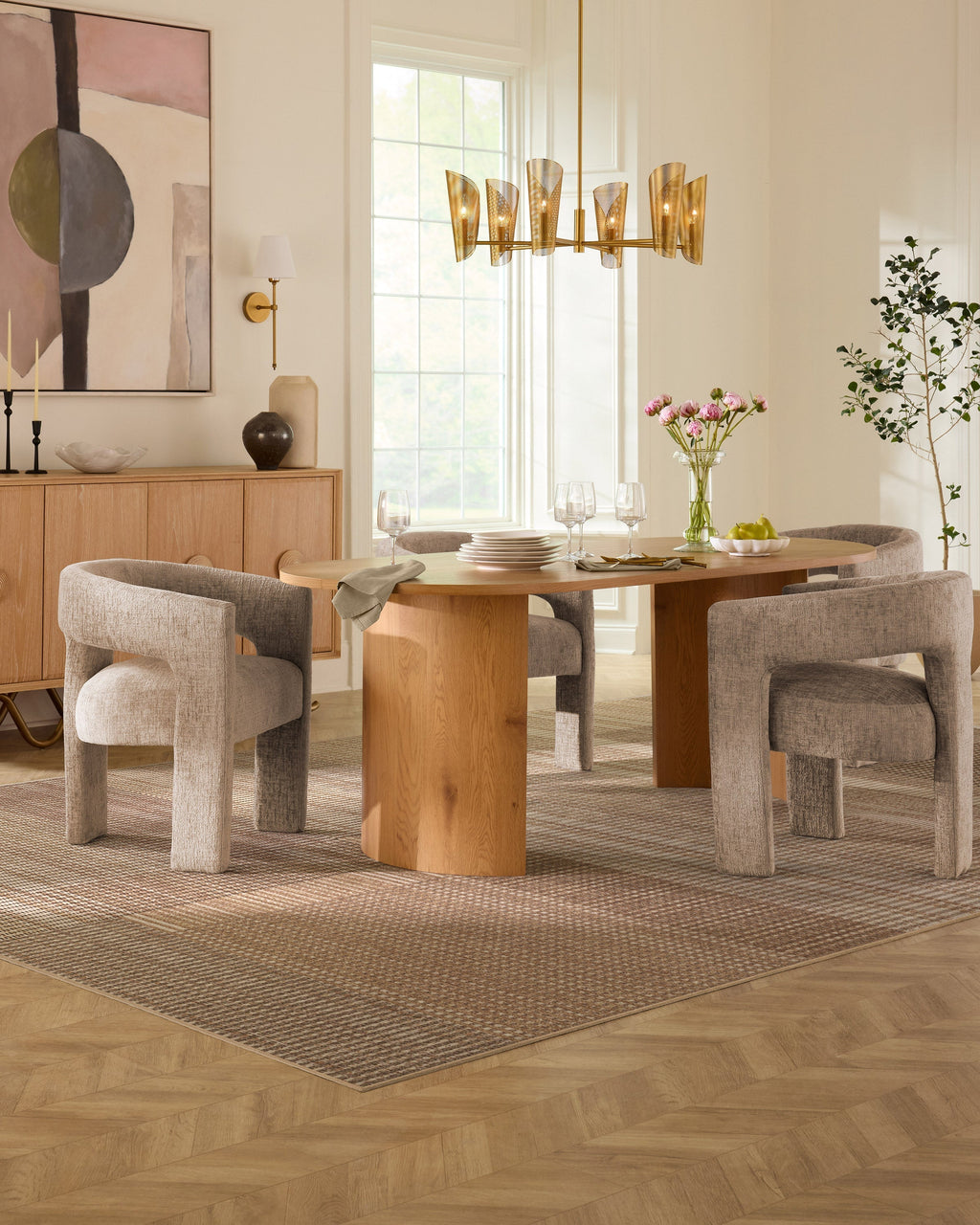 Eira Beige Flatwoven Rug