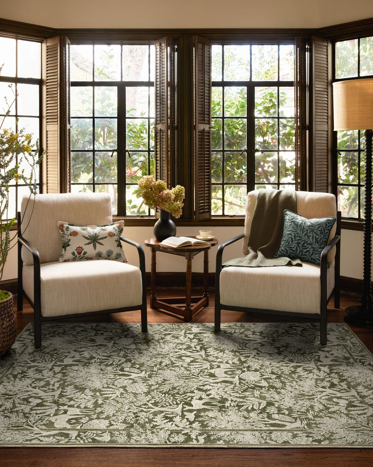 Elowen Olive Flatwoven Rug