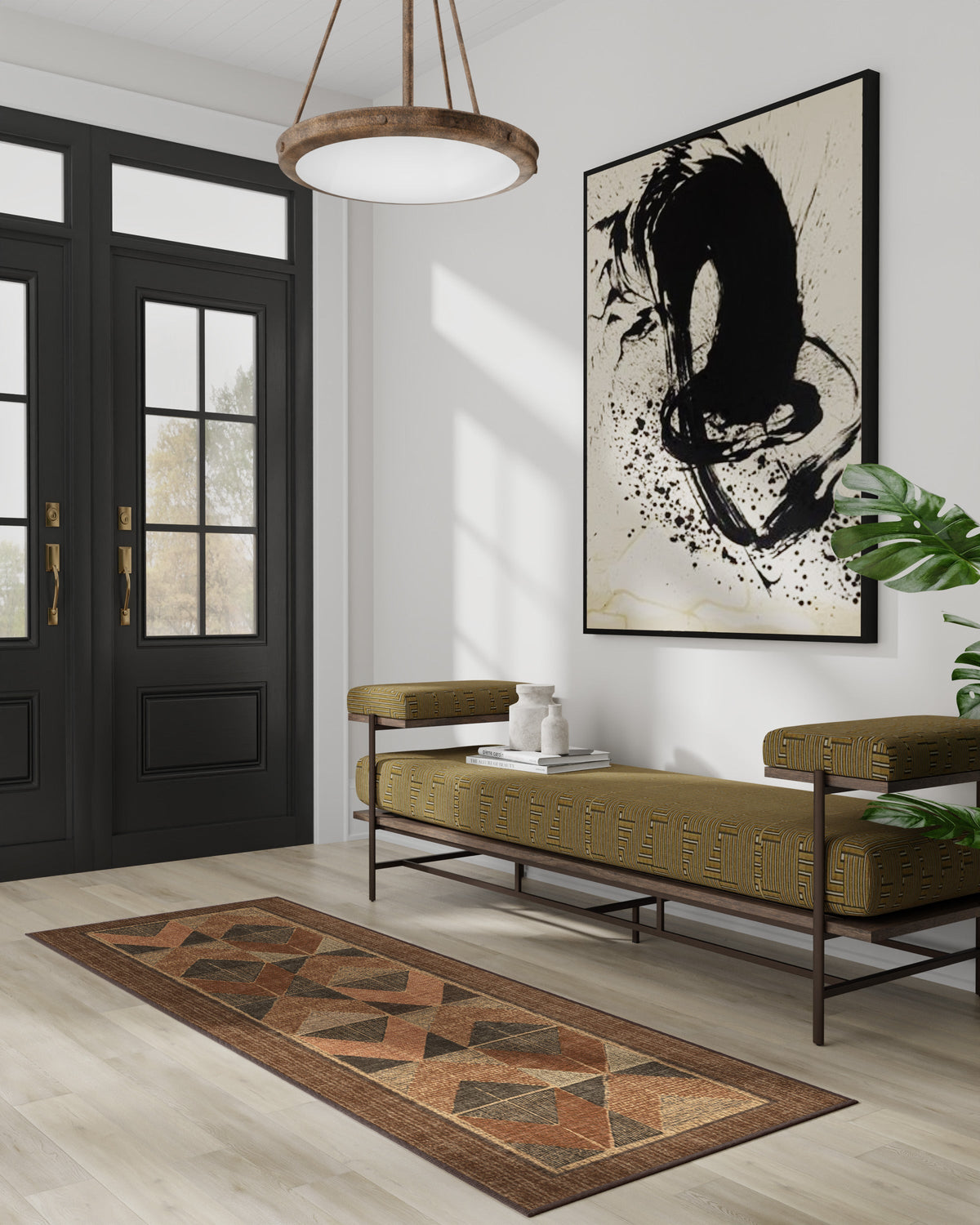 Ember Copper & Brown Flatwoven Rug
