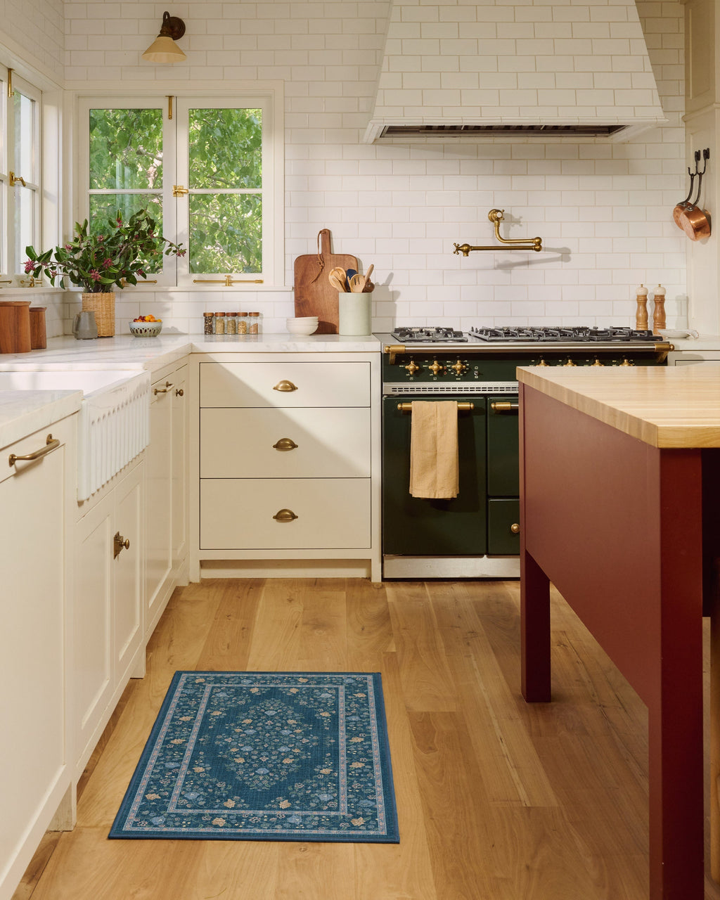 Emmeline Blue Multicolor Flatwoven Rug