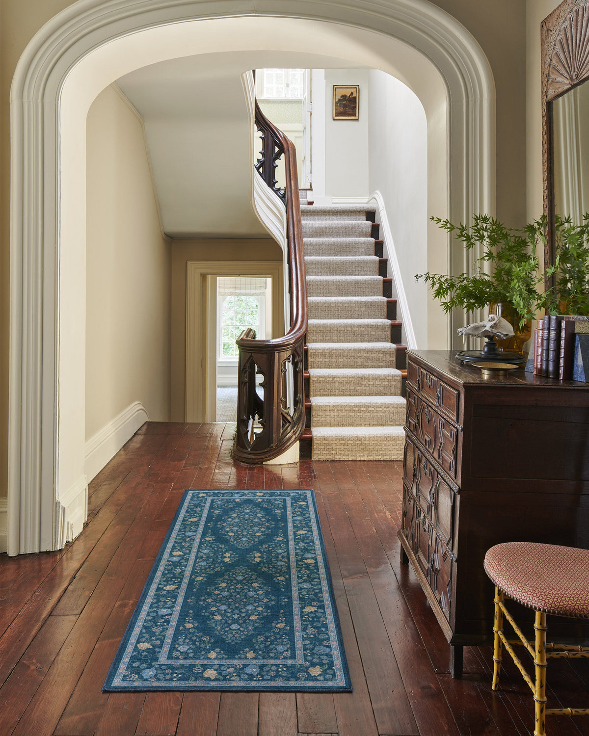Emmeline Blue Multicolor Flatwoven Rug