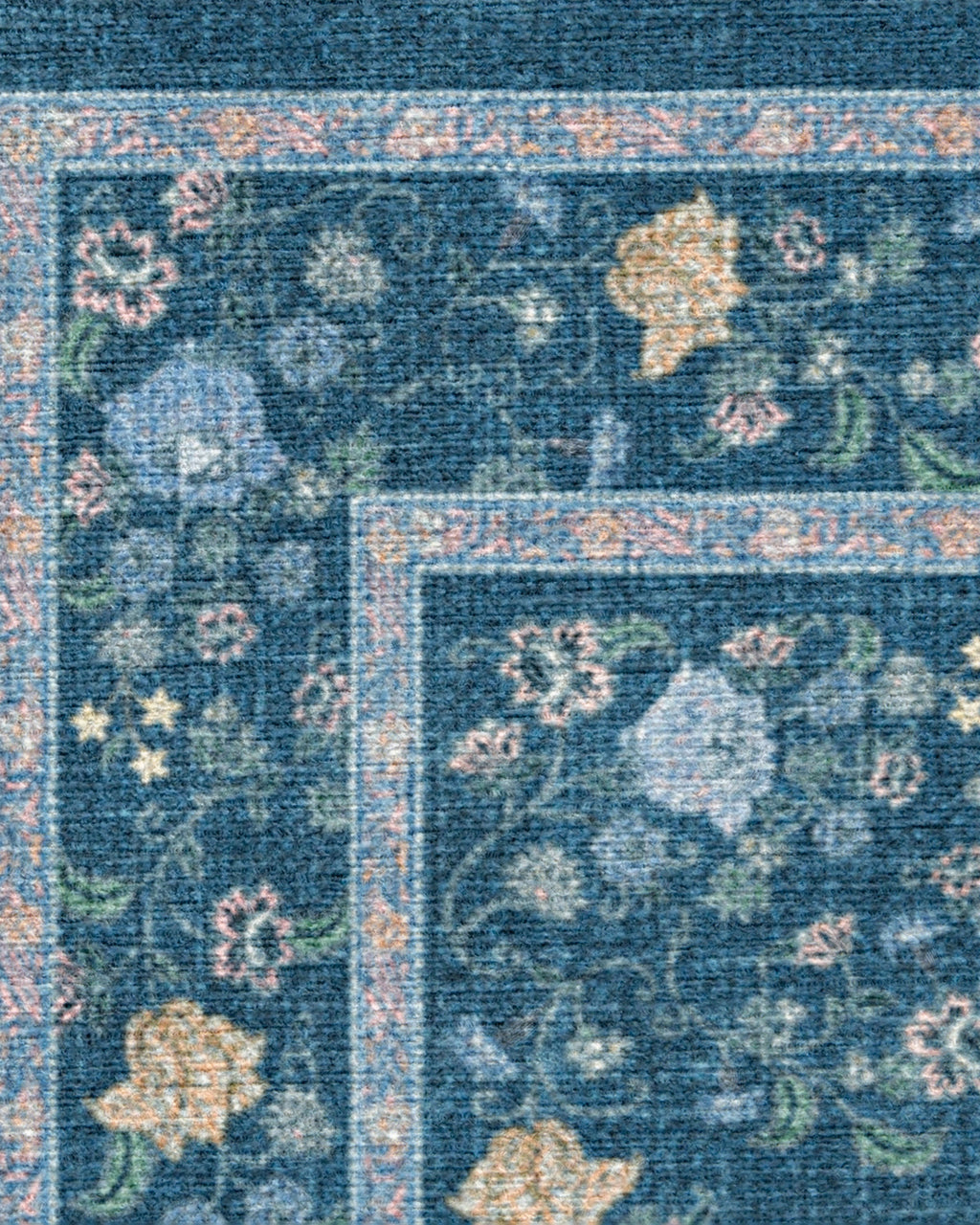 Emmeline Blue Multicolor Flatwoven Rug