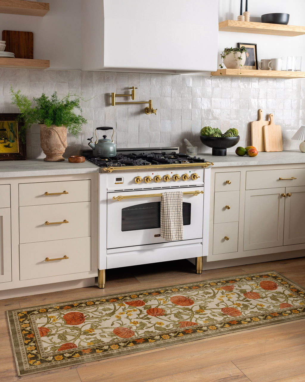 Enchanted Vines Cream Multicolor Rug