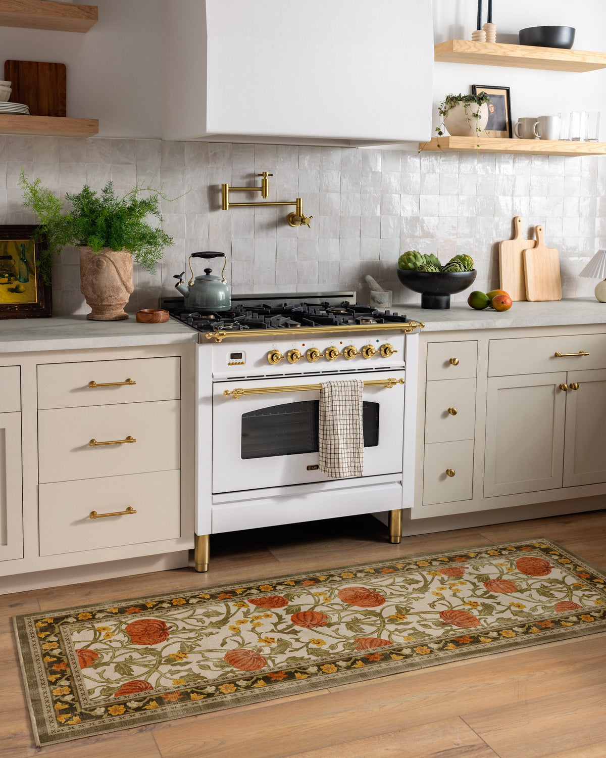 Enchanted Vines Cream Multicolor Rug