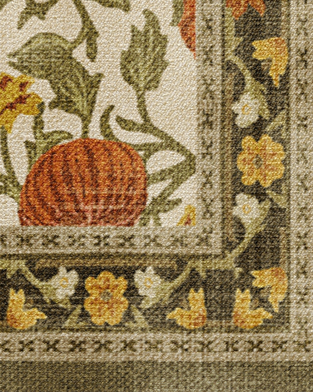 Enchanted Vines Cream Multicolor Rug