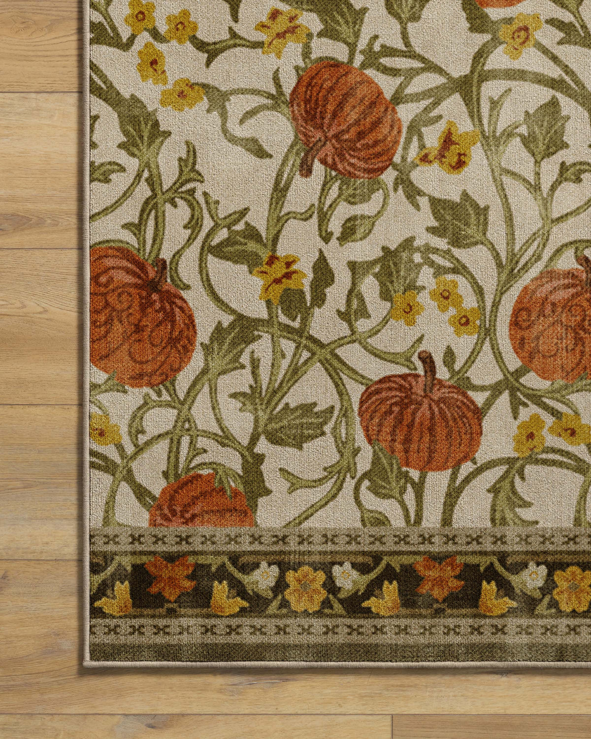 Enchanted Vines Cream Multicolor Rug