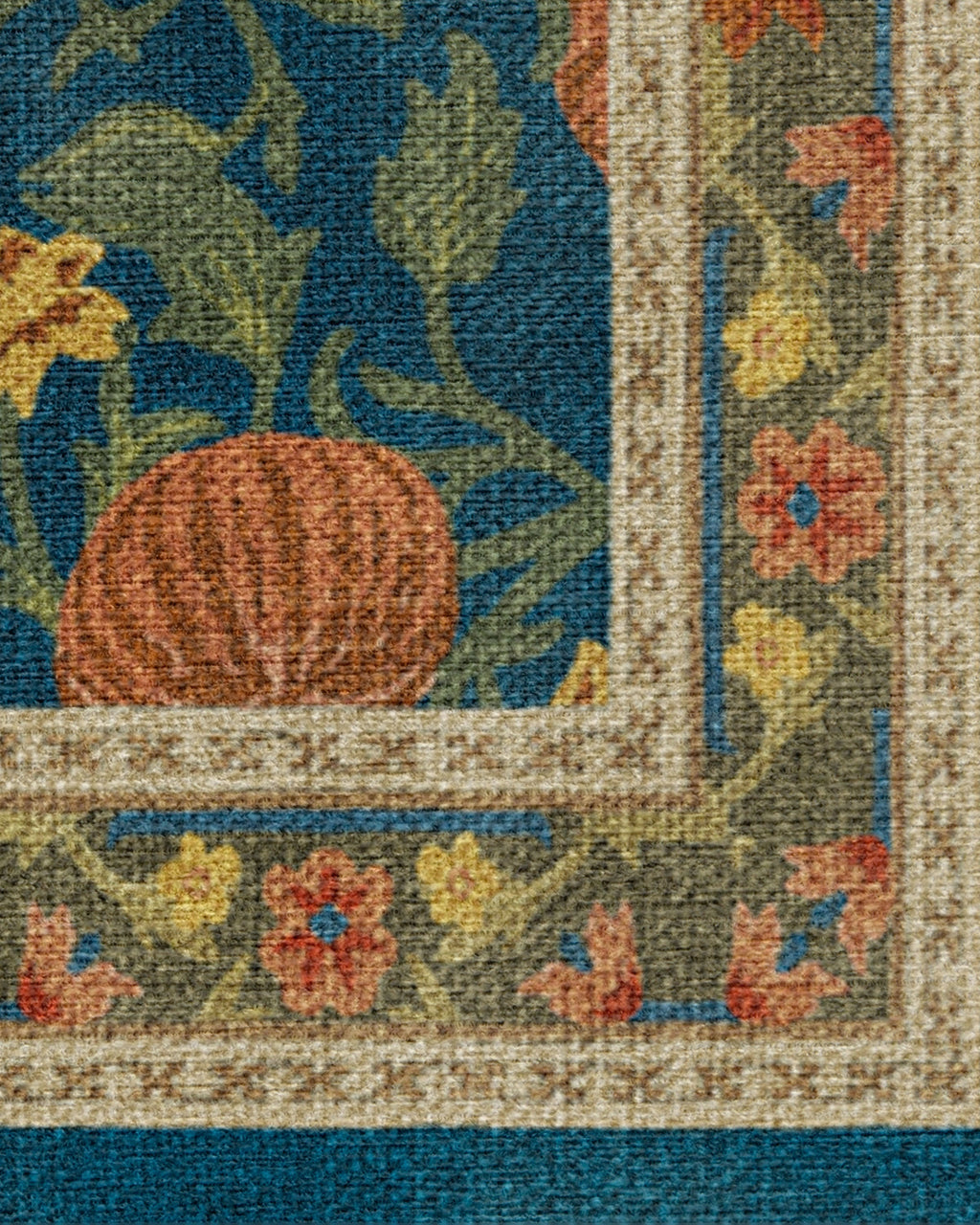 Enchanted Vines Navy Multicolor Flatwoven Rug