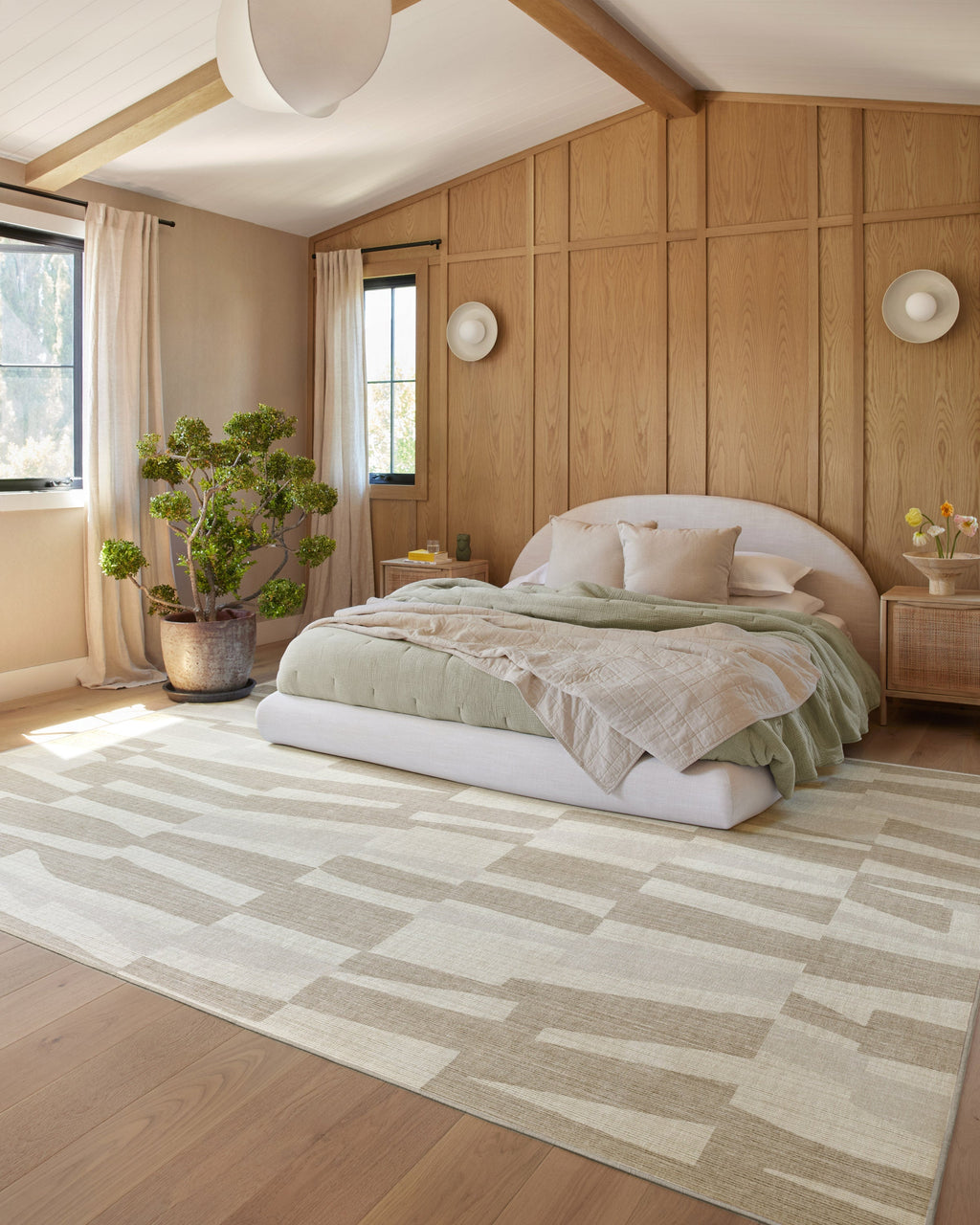Enzo Taupe & Natural Flatwoven Rug
