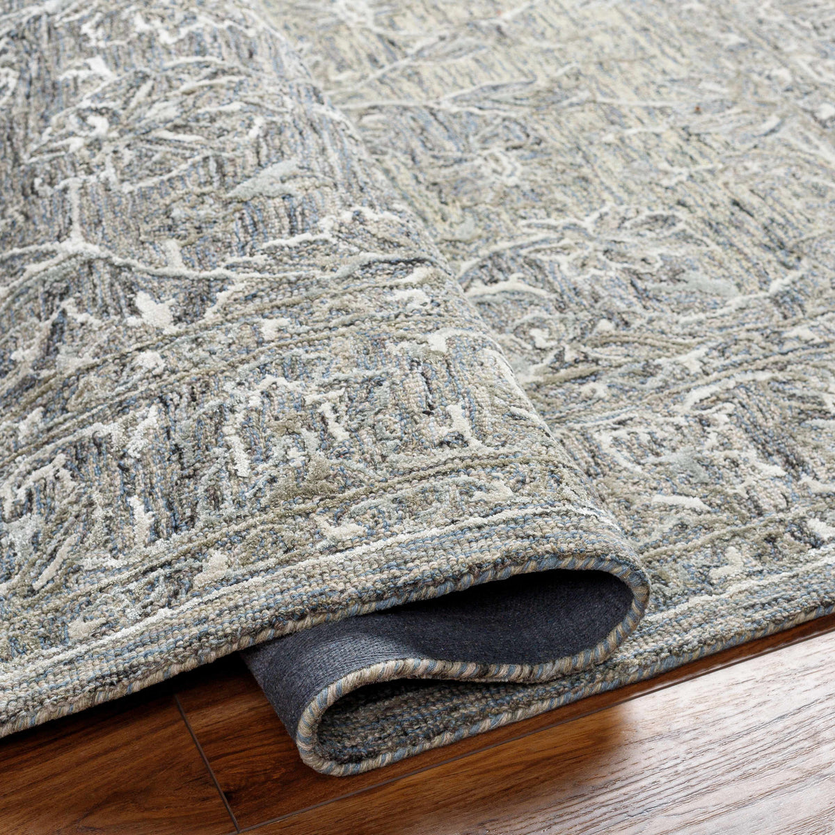 Eriline Wool & Faux Silk Rug
