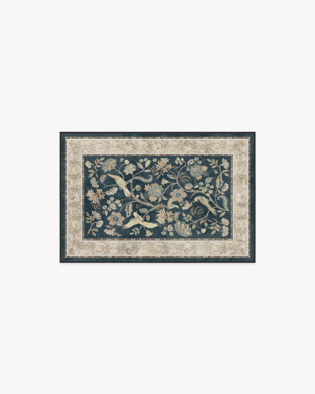 Ester Soft Black Flatwoven Rug