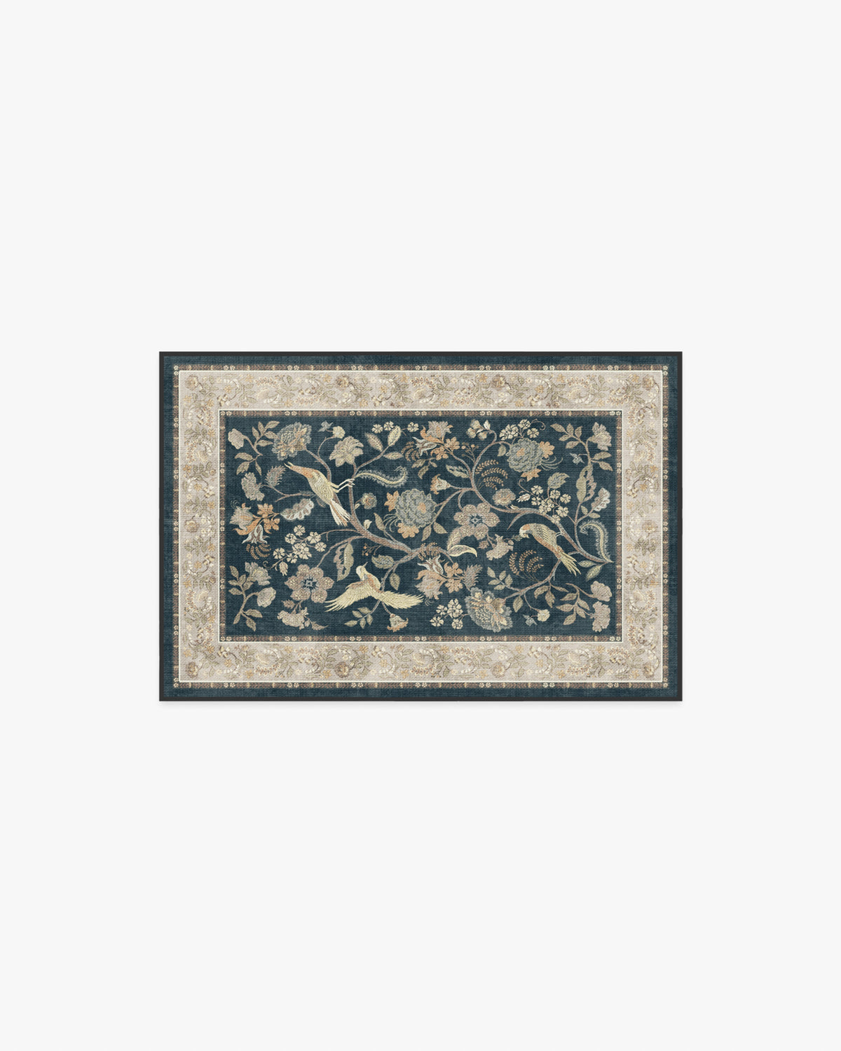 Ester Soft Black Flatwoven Rug