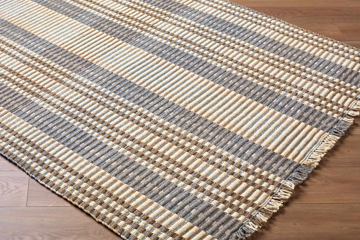 Devaun Beige Traditional Area Rug