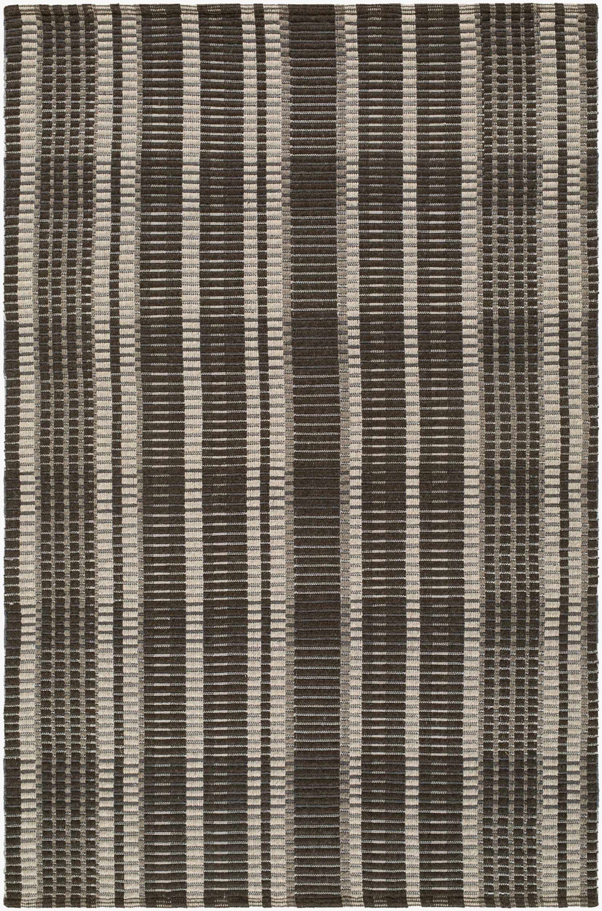 Idonia Striped Wool Area Rug