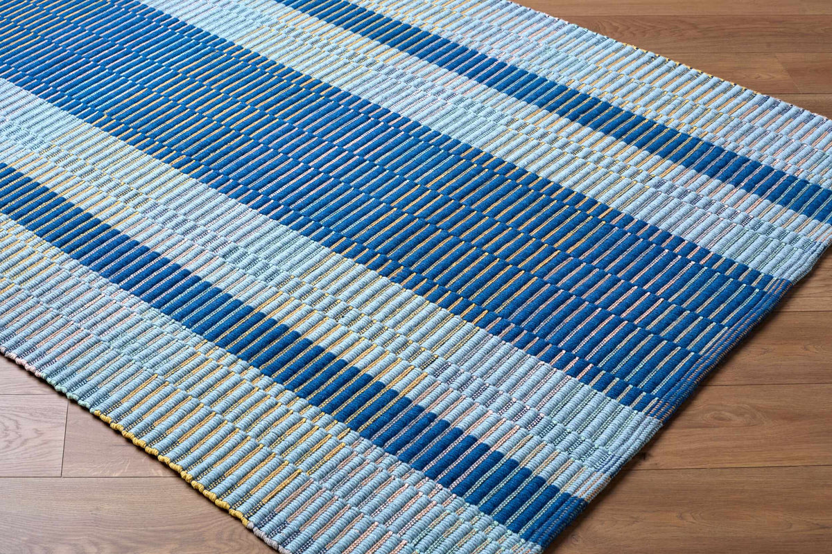 Hesper Blue Traditional Area Rug
