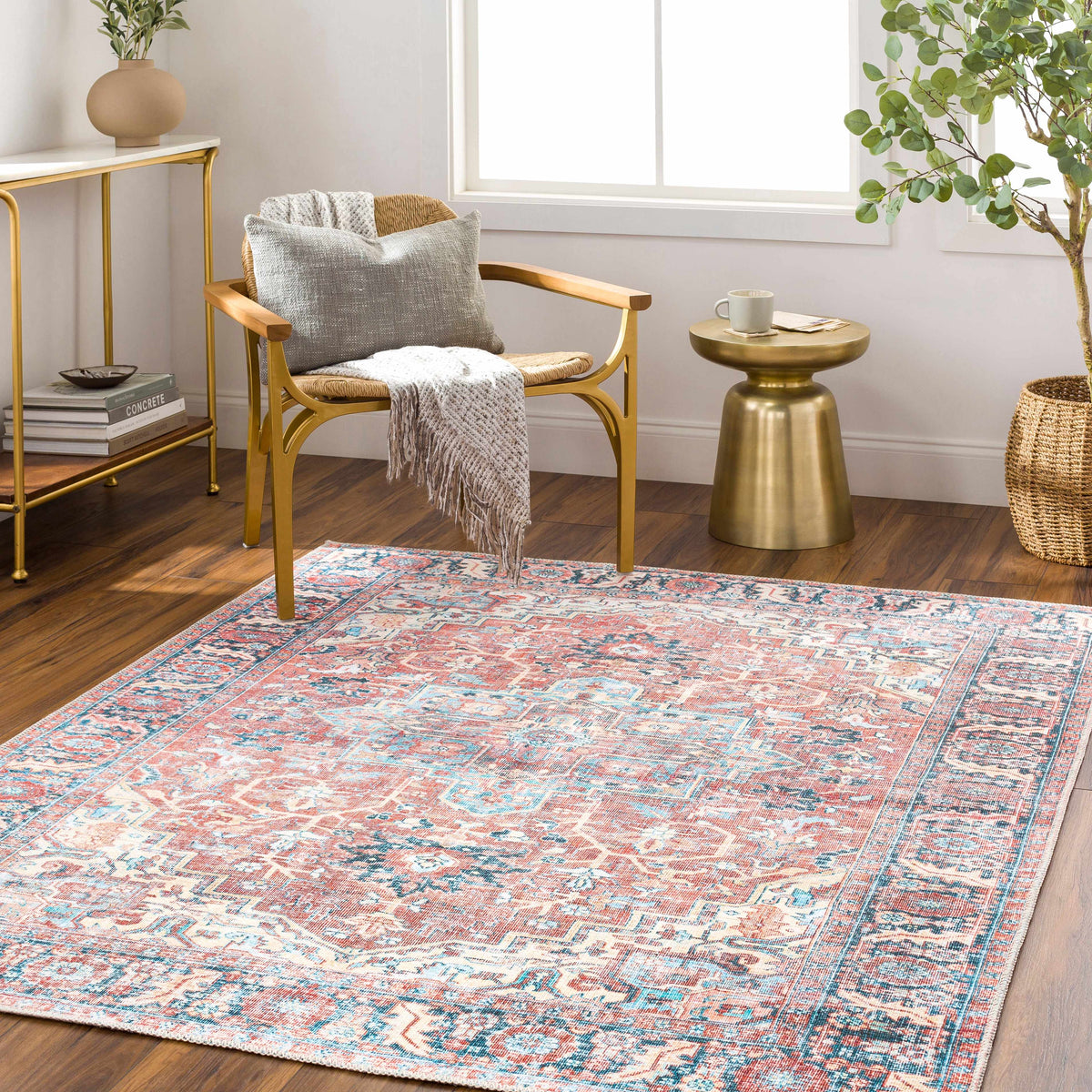 Evony Washable Area Rug - Clearance