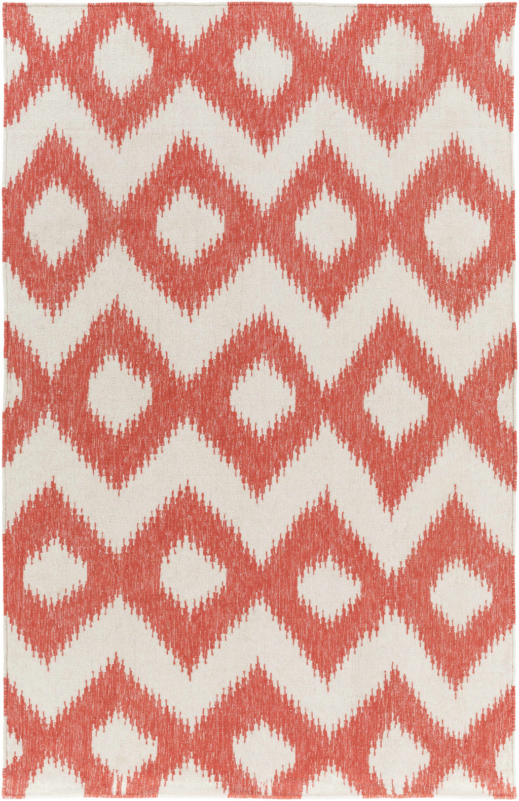 Oradell Red Ikat Wool Rug - Clearance