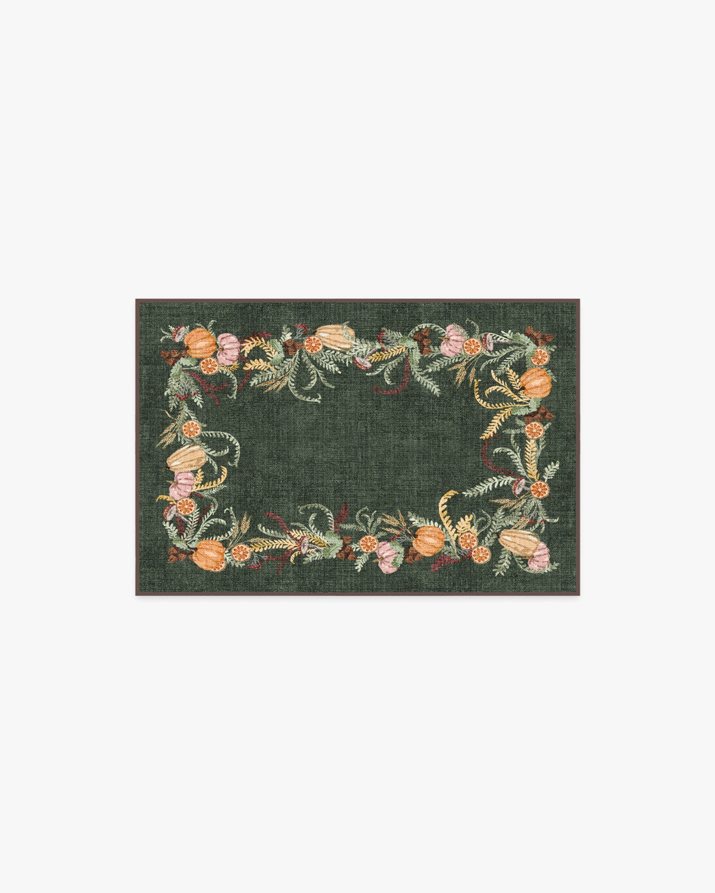 Fall Botanicals Green Rug