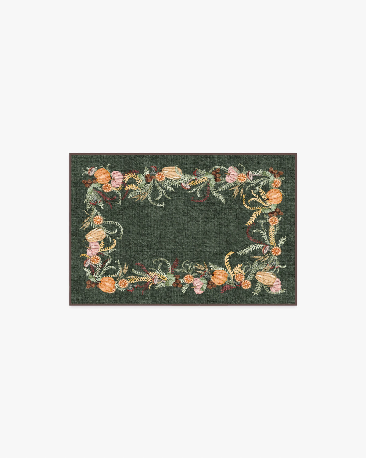 Fall Botanicals Green Flatwoven Rug