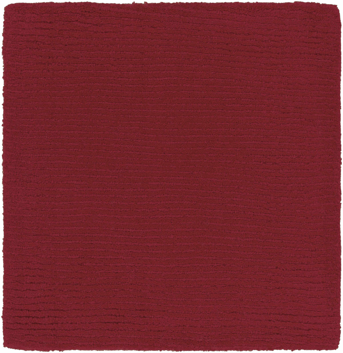 Brockton Solid Wool Crimson Red Area Rug - Clearance