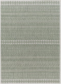 Madras Natural Gray Green All Over Performance Outdoor Area Rug