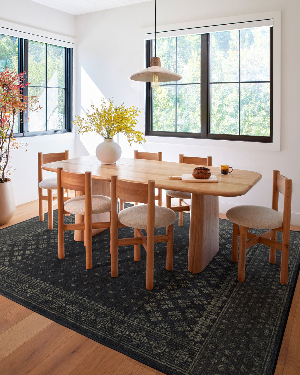 Fernanda Black Flatwoven Rug
