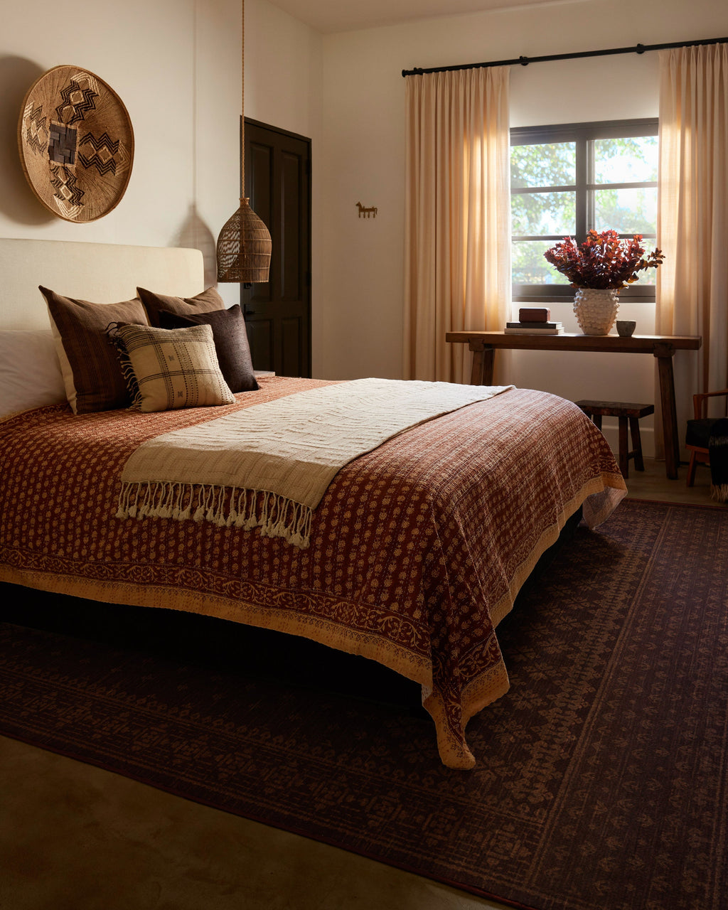 Fernanda Burgundy Flatwoven Rug