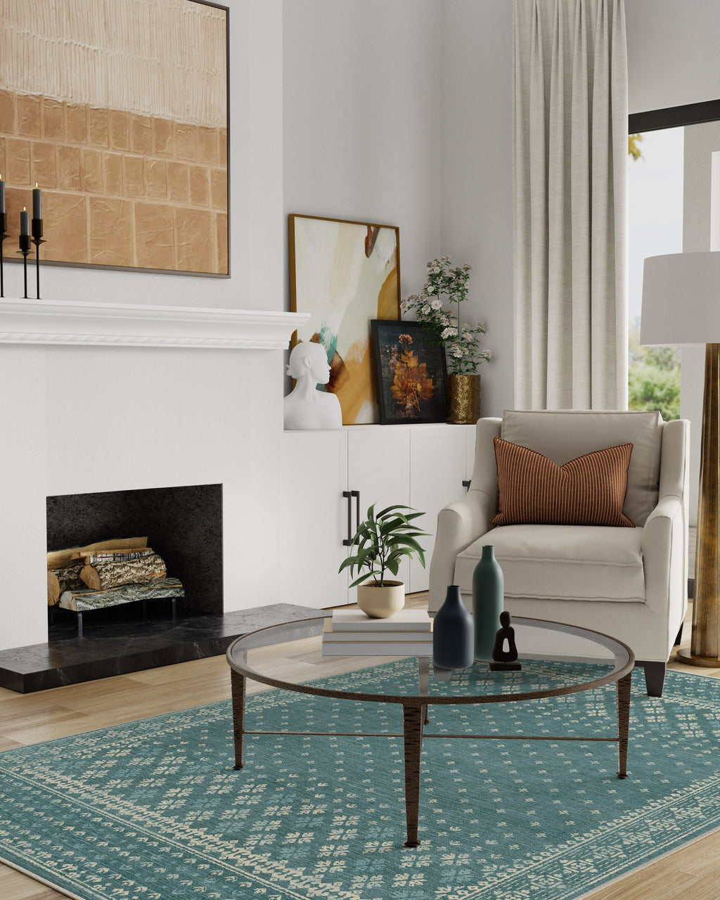 Fernanda Slate Blue Rug