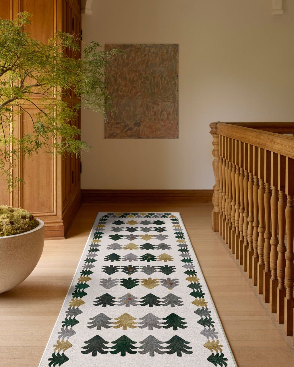 Festive Forest Green Rug