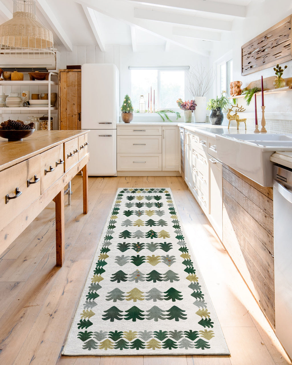 Festive Forest Green Rug
