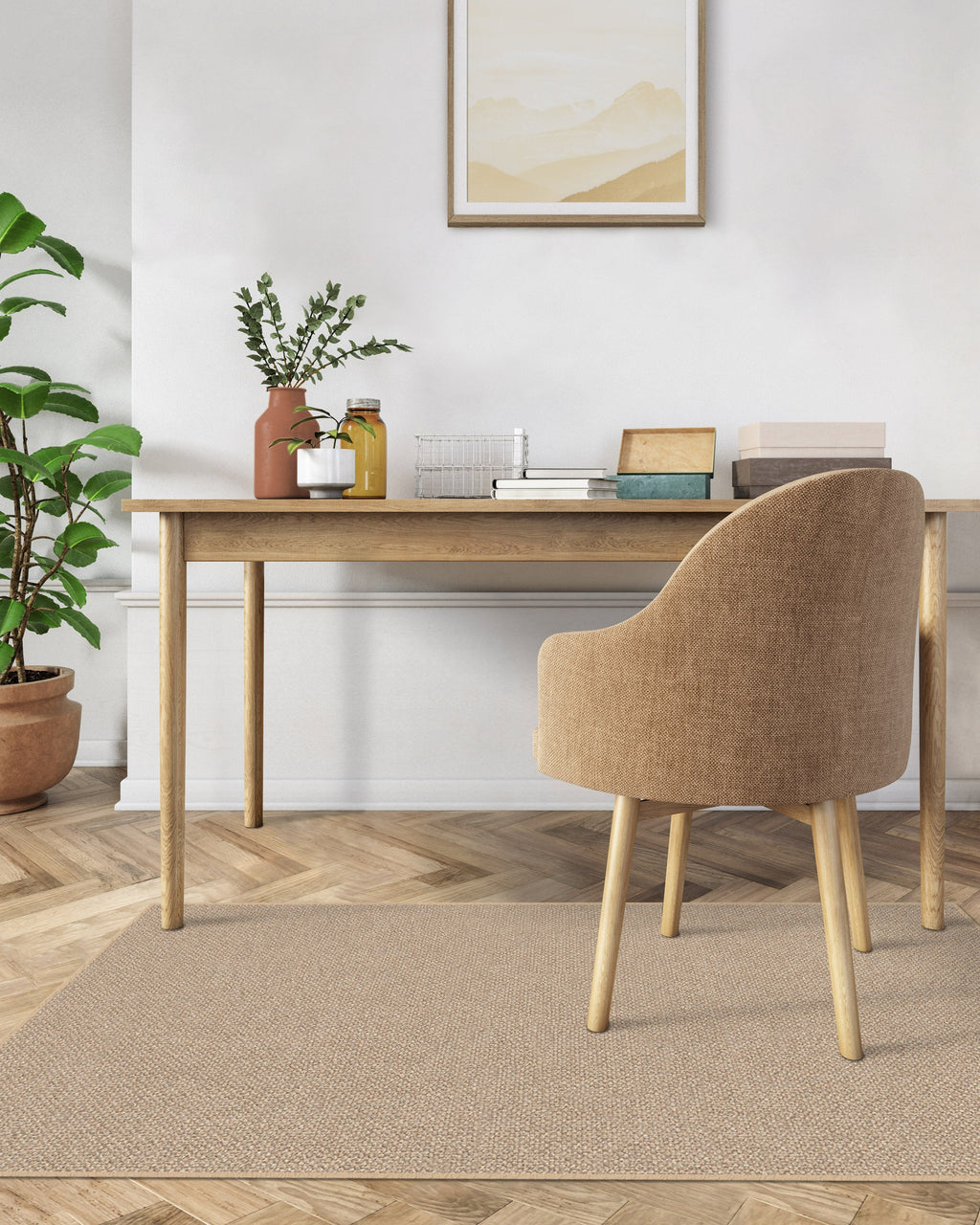 Warm Sand Re-Jute Rug