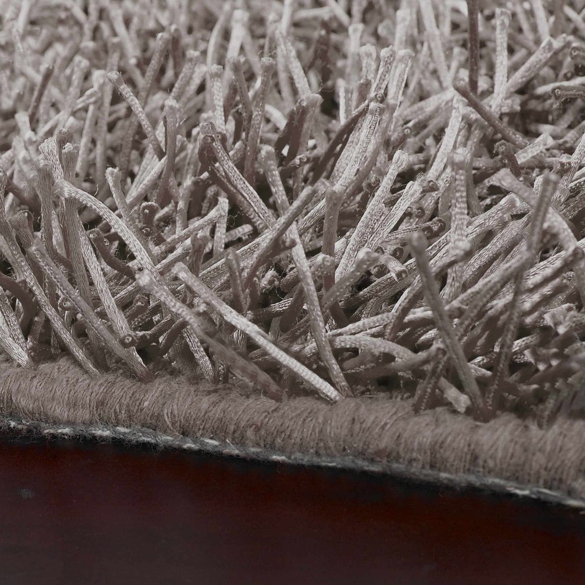 Browder Solid Brown Shag Rug - Clearance