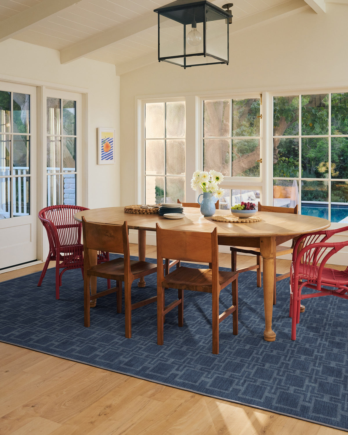 Fletcher Blue Flatwoven Rug