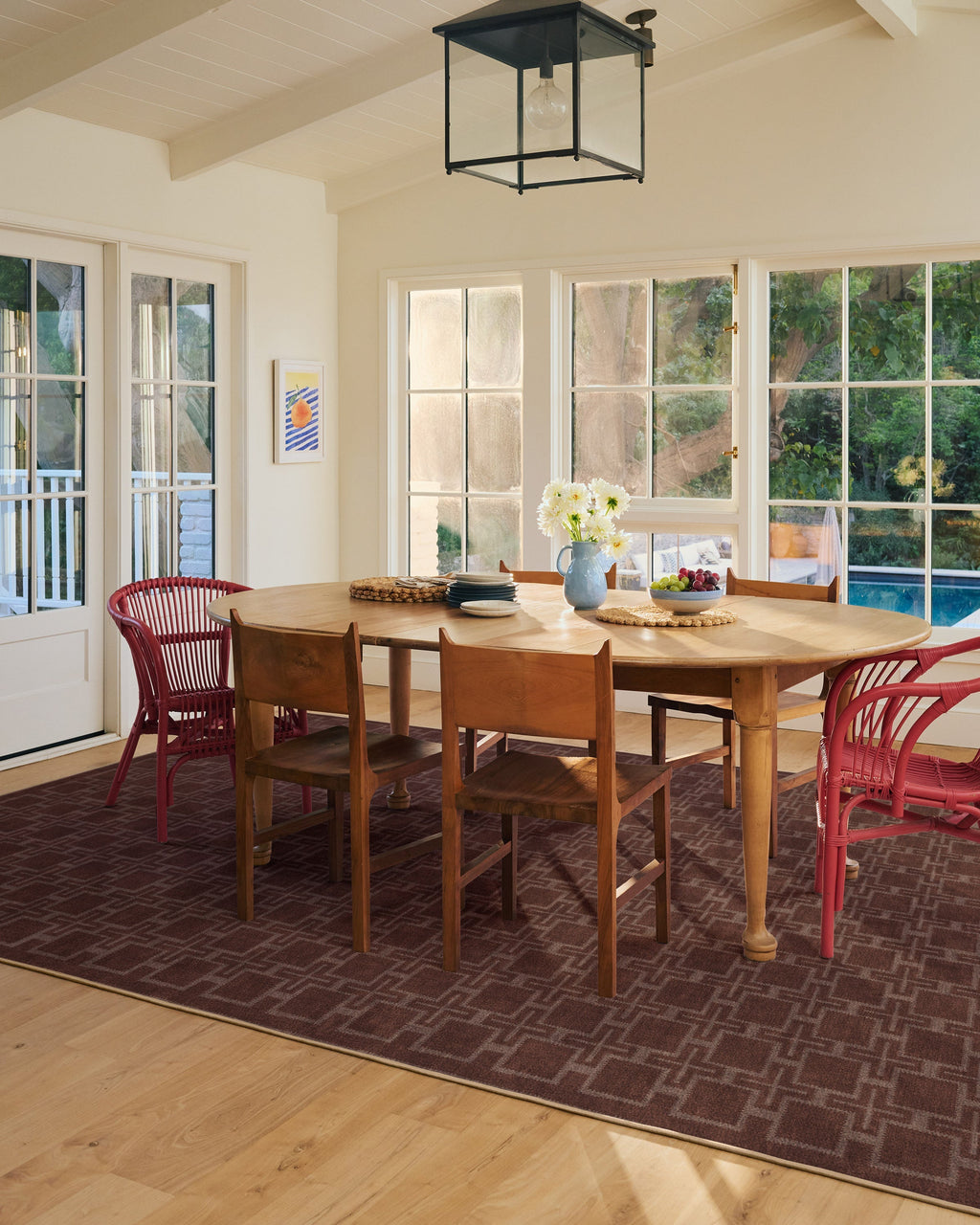 Fletcher Rust Flatwoven Rug