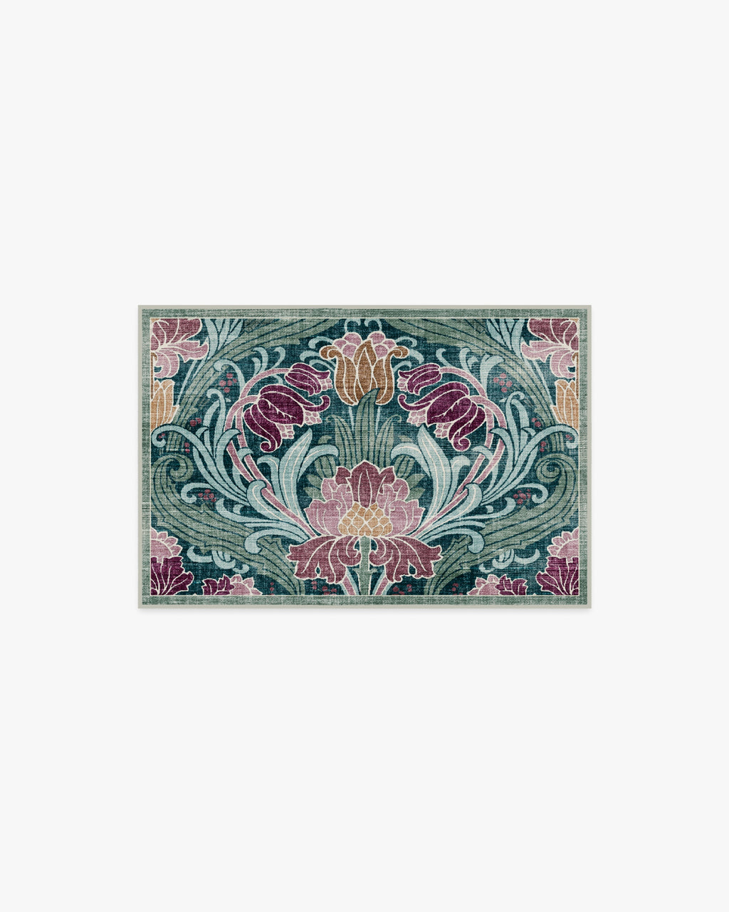 Flourish Teal Rug by Liberty