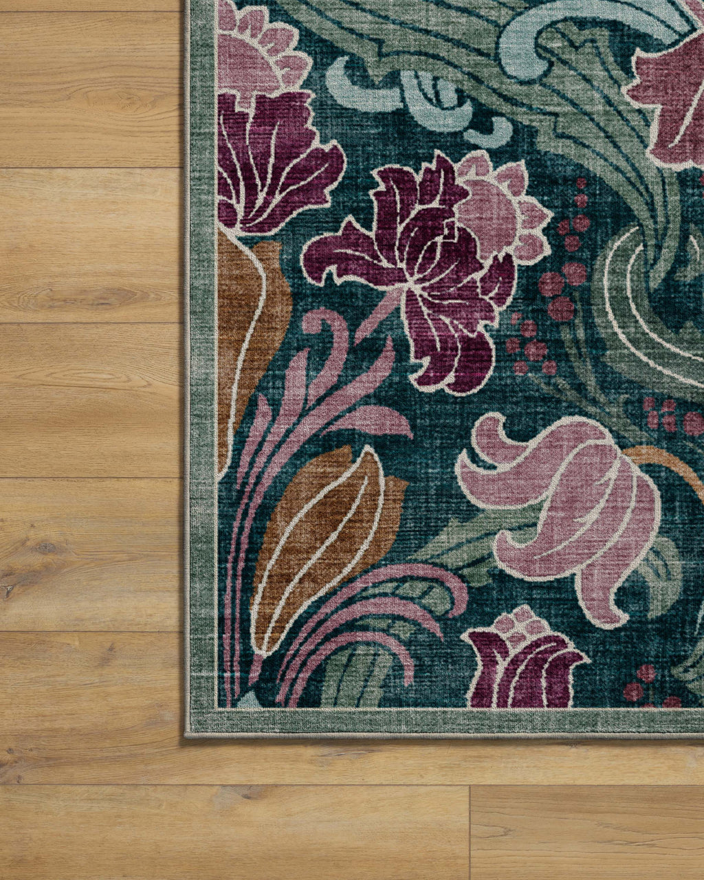Flourish Teal Rug by Liberty