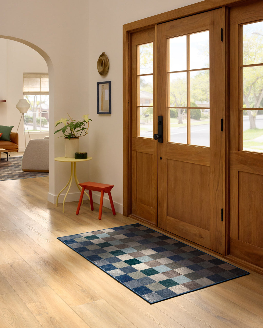 Flux Blue Flatwoven Rug