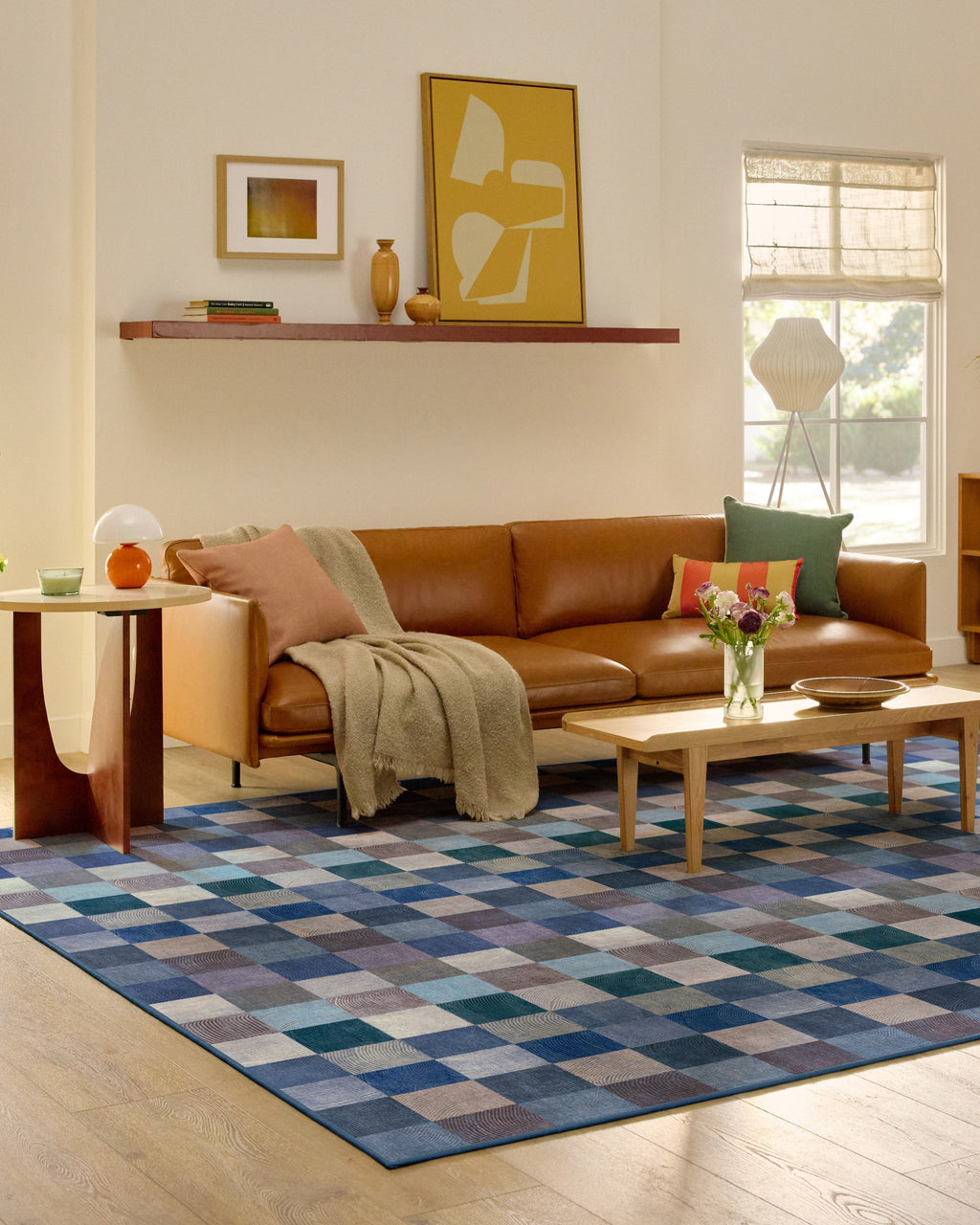 Flux Blue Flatwoven Rug