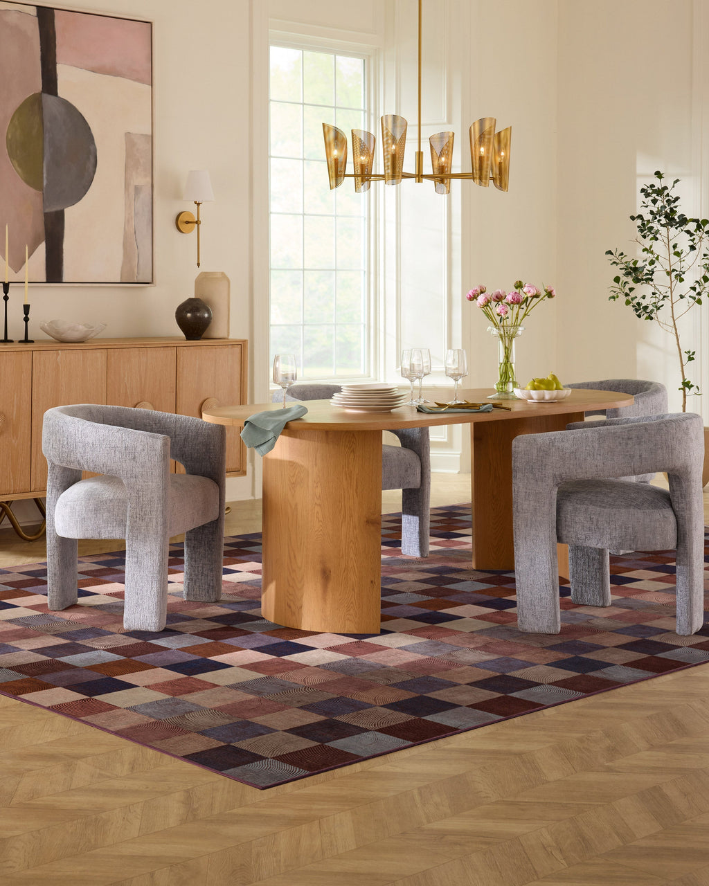 Flux Copper Multicolor Rug
