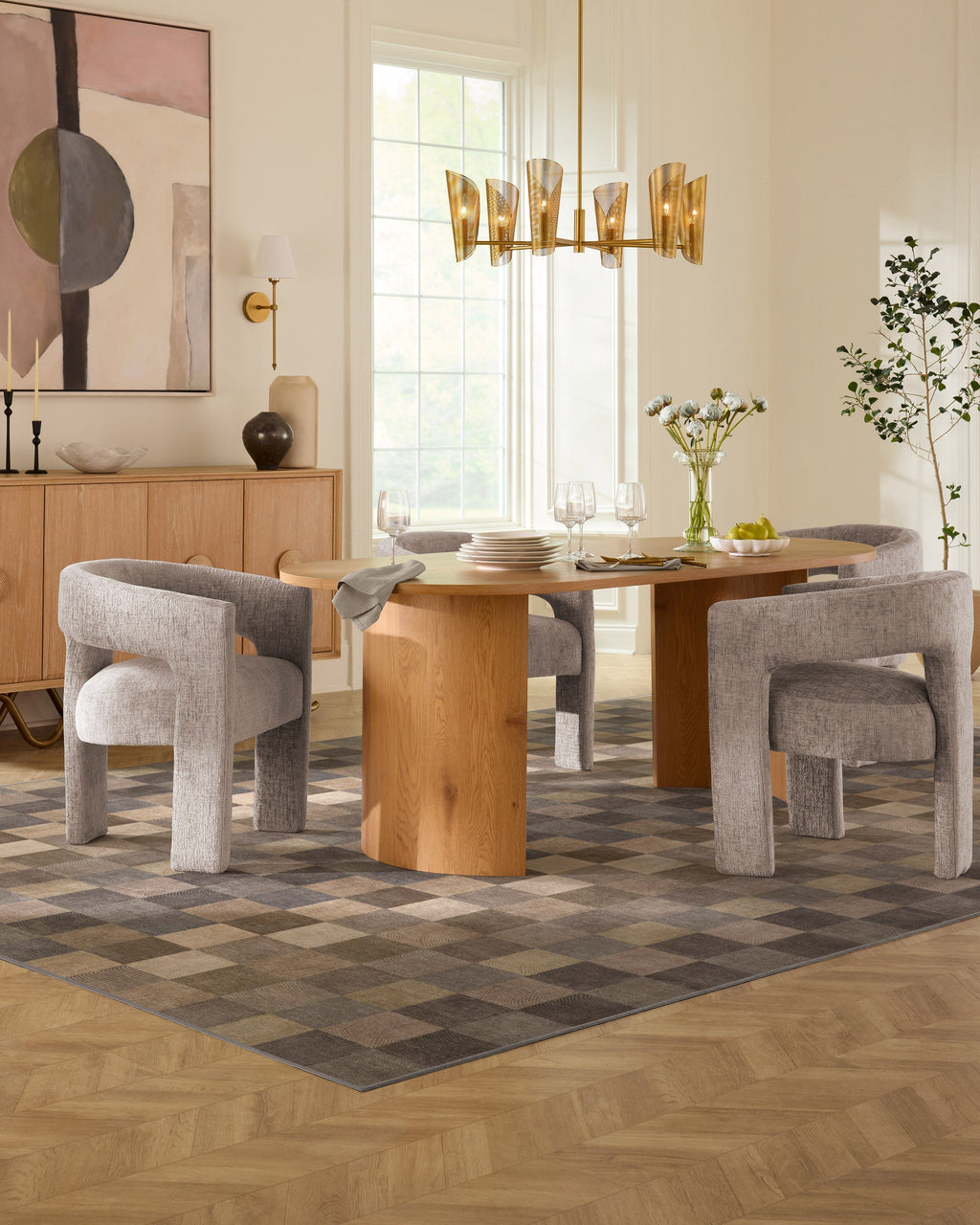 Flux Soft Beige Flatwoven Rug